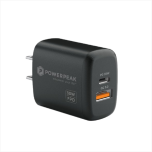 PowerPeak PD Wall Dual Port Charger 35W - Black